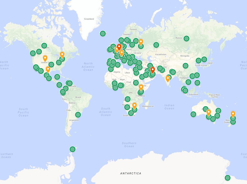 PADS4 global activity map